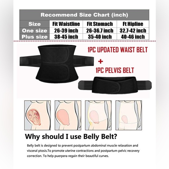 ChongErfei 2 in 1 Postpartum Support Recovery Belly Wrap Waist Body Shaper - Picture 3 of 12